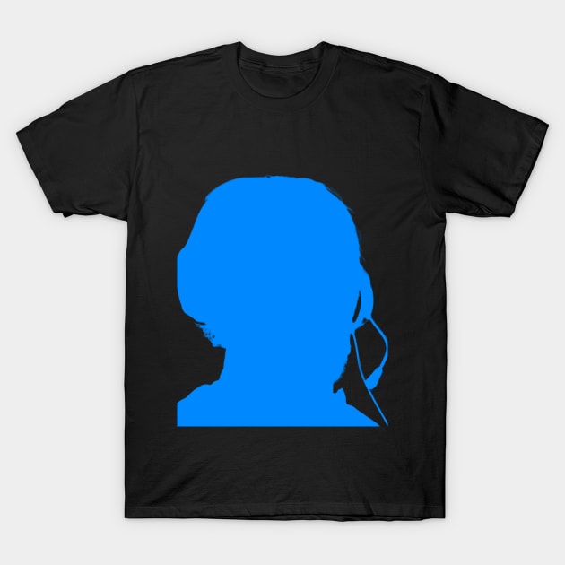 Teachurb Gamer Headset Silhouette Streamer T-Shirt by TeachUrb